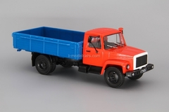 GAZ-3309 flatbed truck red-blue 1:43 DeAgostini Auto Legends USSR Trucks #21