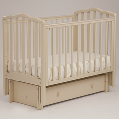 АБ 19.3  "Жасмин" кровать детская  маятниковая  продольная (ваниль)