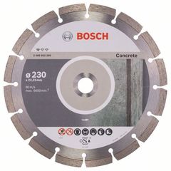 Алмазный отрезной круг по бетону Bosch Standard for Concrete 230x22.23x2.3x10 мм 2608602200