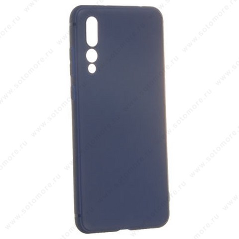Накладка силиконовая Soft Touch ультра-тонкая для Huawei P20 Pro синий