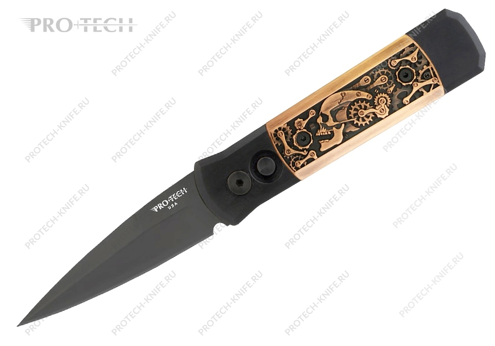 Нож Pro-Tech 7SP3 Godson Steampunk - фотография 