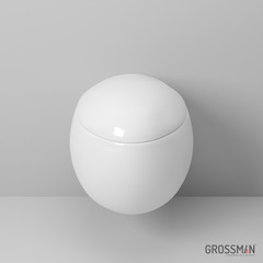 Унитаз GR-4442 (590*310*405) подвесной с сиденьем