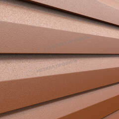 Сайдинг металлический Корабельная доска VIKING MP E-20 0,5мм RALL 8004-Медно-Коричневый