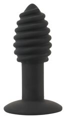 Черная анальная вибропробка Twist Butt Plug - 10,7 см. - 