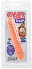 Ярко-оранжевый спиральный вибратор SORORITY SCREW