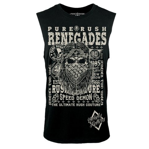 Rush Couture | Майка RUSH RENEGADE SLEEVELESS Black перед