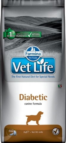 Farmina Vet Life Diabetic сухой корм для собак при сахарном диабете 2 кг