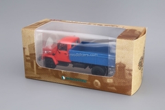 GAZ-3309 flatbed truck red-blue 1:43 DeAgostini Auto Legends USSR Trucks #21