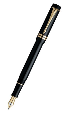 Ручка перьевая Parker Duofold F74 International Black GT (S0690410)