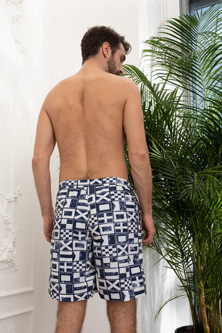 Мужские шорты 18180-4 синий Laete