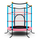Батут детский DFC SMRKIDS 55" с сеткой, PINK фото №5