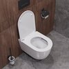 Унитаз подвесной безободковый с сиденьем CEZARES RELAX CZR-38088-49-TH-TOR/SC