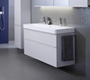 Шкафчик для раковины Geberit Smyle Square, с двумя выдвижными ящиками: B=118.4см, H=61.7см, T=47см, Белый / Высокоглянцевое покрытие