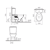 Унитаз напольный с бачком с сиденьем микролифт Vitra Normus 9705B003-7200