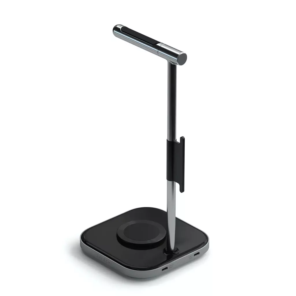 Купить Подставка для наушников Satechi Headphone Stand 2-в-1 с беспроводной  зарядкой - по выгодной цене | Нобэл