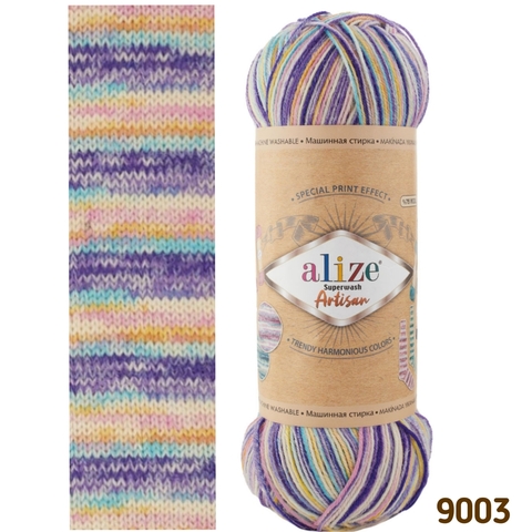 ALIZE SUPERWASH ARTISAN 9003, Мультиколор