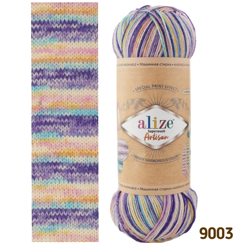 ALIZE SUPERWASH ARTISAN 9003, Мультиколор