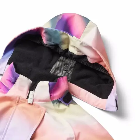 Molo (Моло) Hux Wavy Rainbow детский зимний комбинезон для девочки