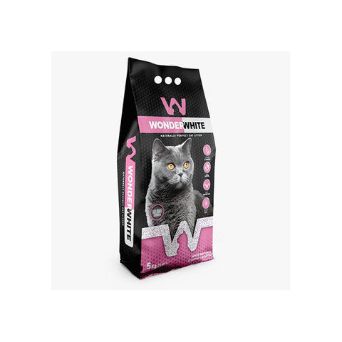 Наполнитель Wonder White Baby Powder комкующийся c ароматом детской присыпки, 5 кг