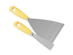 12-0-008 Шпательная лопатка деревянная рукоятка, пружинная сталь, 80мм (РемоКолор)