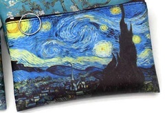 Pul, makiyaj çantası \ Кошелек, косметичка \ Money, makeup bag Van Gogh starry night 2