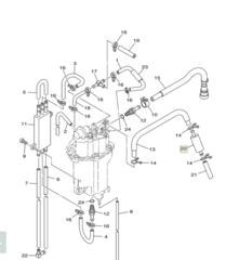 Фильтр топливный Yamaha 6C5242510000