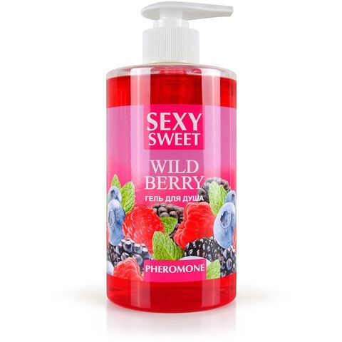 Гель для душа Sexy Sweet Wild Berry с ароматом лесных ягод и феромонами - 430 мл. - Биоритм Серия Sexy Sweet LB-16127