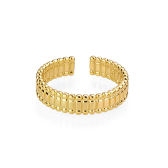 Латунное кольцо Базовое gold