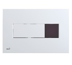 Alcaplast M370S-SLIM Сенсорная кнопка управления для скрытых систем инсталляции Slim, белый (подключение к сети) фото