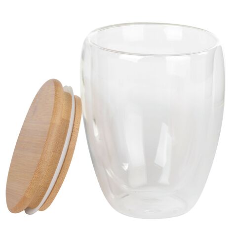Стакан с двойными стенками BAMBOO ART M, объем ок. 350 ml