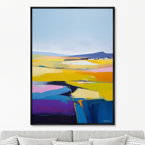 ArtNoMore - Репродукция картины на холсте Landscape Collection, Lines of fields, No 2, 2024г.