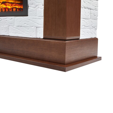 Портал Firelight Prestigio 25 камень белый шпон дуб