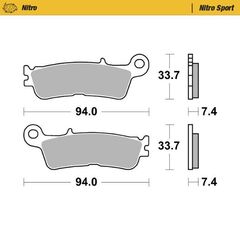 Тормозные колодки Moto-Master Nitro Sport 998-22