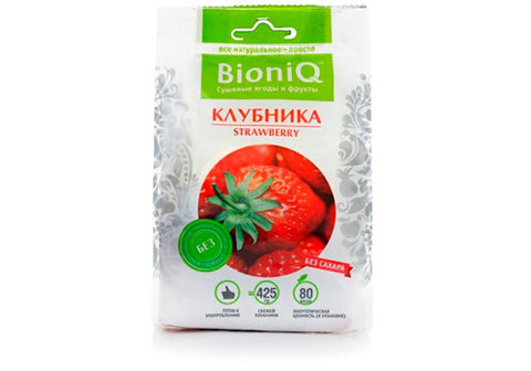 Клубника сушеная BioniQ, 50г
