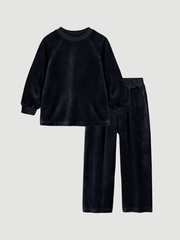 Велюровый комплект Mjölk (свитшот и брюки) Navy
