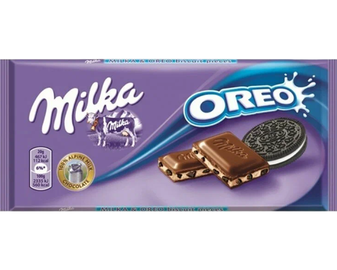 Шоколадная плитка Milka oreo 100г