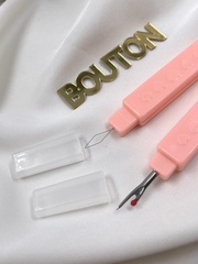 Вспарыватель с нитковдевателем 2в1 розовый