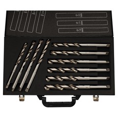 Набор сверл по металлу 14-23мм 10шт DIN345 HSSE-Co5 135° (к/х - хв.) H-Tools PRO 204001EHT