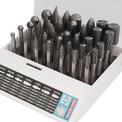 Набор бор-фрез твердосплавных 35шт HM S=6мм H-Tools 116008HT