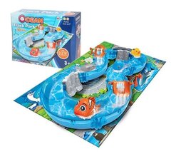 Водный трек. ВОДНЫЕ ГОНКИ (16 деталей трека, аксессуары, 4 игрушки животных)