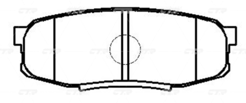 Колодки CTR GK1076 (CKT-62)