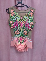 Купальник для художественной гимнастики без страз рост 122-128 см НОВЫЙ