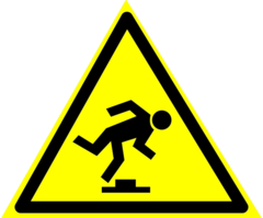 W14 "Осторожно. Малозаметное препятствие"