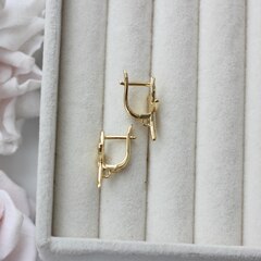 Швензы Морские звезды 19*21 мм с английским замком, позолота, Ш117