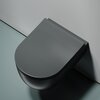 Ceramica Nova Modena CN6063MDH Подвесной унитаз c ультра тонким сидением и крышкой с функцией плавного закрытия, цвет: темный антрацит матовый