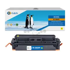 Картридж G&G, аналог Canon 055H желтый 5.9k с чипом
