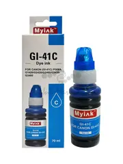 Чернила MyInk GI-41C для Canon PIXMA G1420, G2420, G2060, G3420, G3460 (70 мл, cyan, Dye)