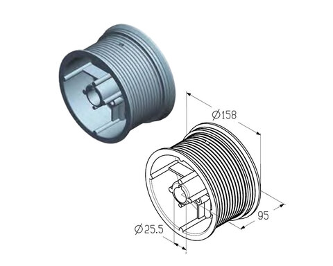 ALUTECH Барабан, CD018N