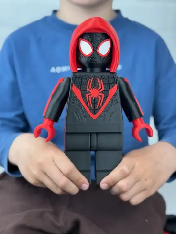 Большая Минифигурка Человек паук Майлз Моралес 3D-печать