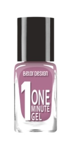 BelorDesign Лак для ногтей One Minute Gel тон 214 сливовый сапфир 10мл